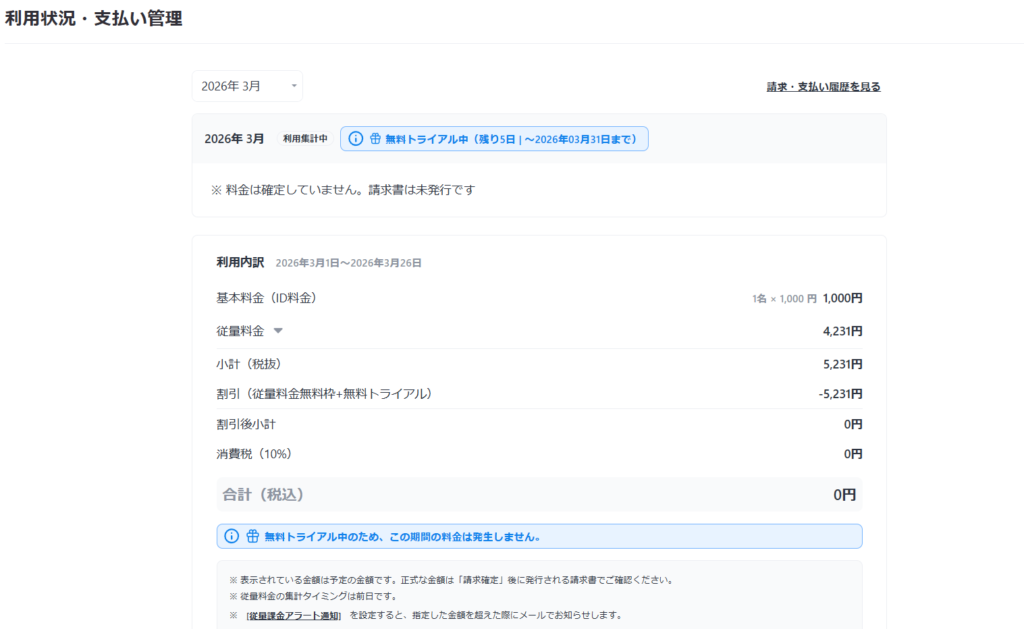【体験談②】天秤AI Bizを約1ヶ月使ってみてのレビュー／料金内訳４